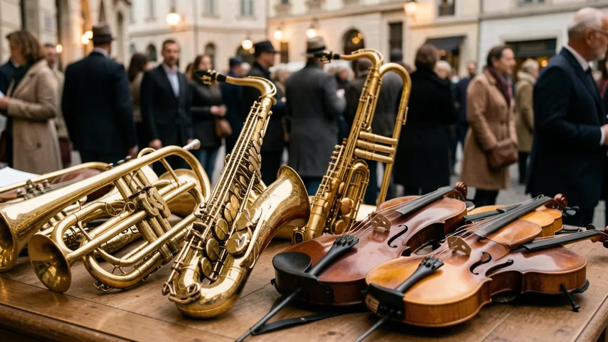 Generic image of musical instruments.