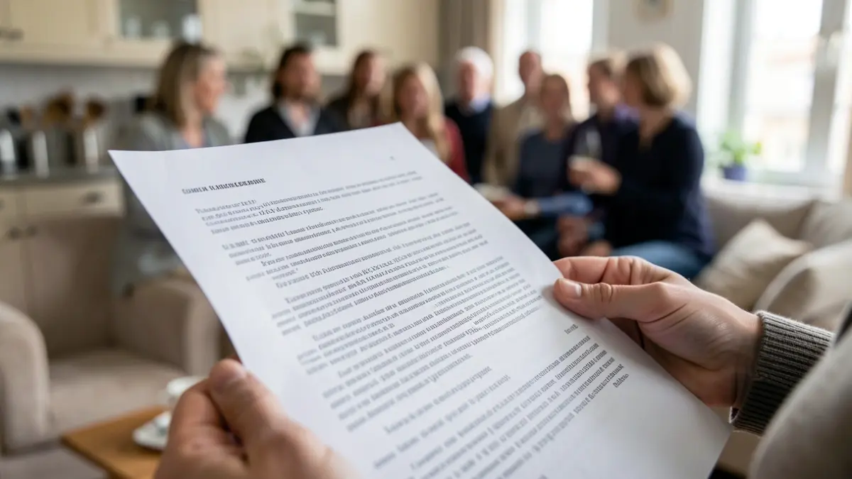 Generic image of a legal document on a table.