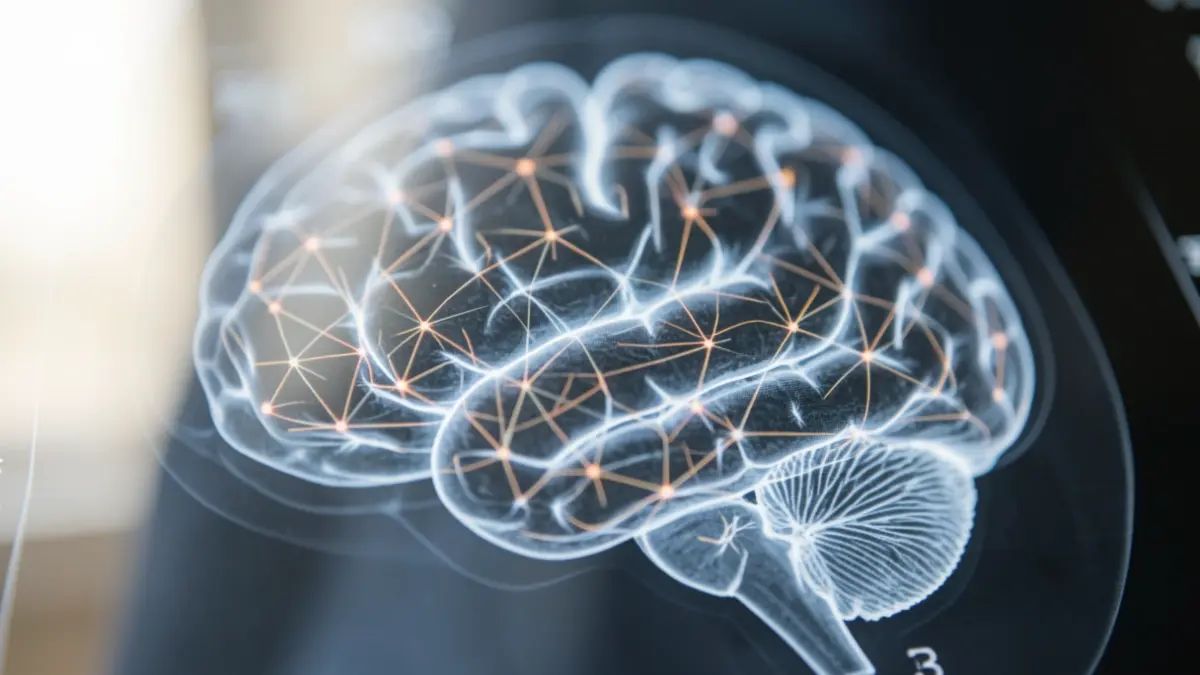 Generic image of a brain scan showing early neural alterations.