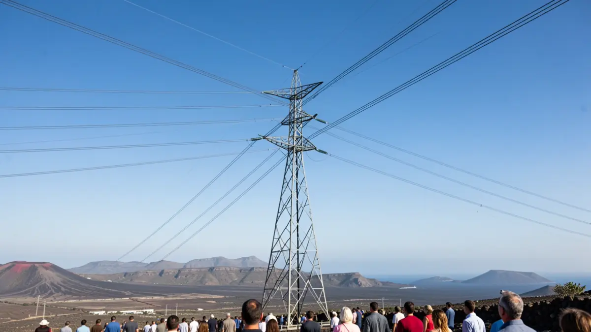 Imagen genérica de una torre eléctrica en Canarias.