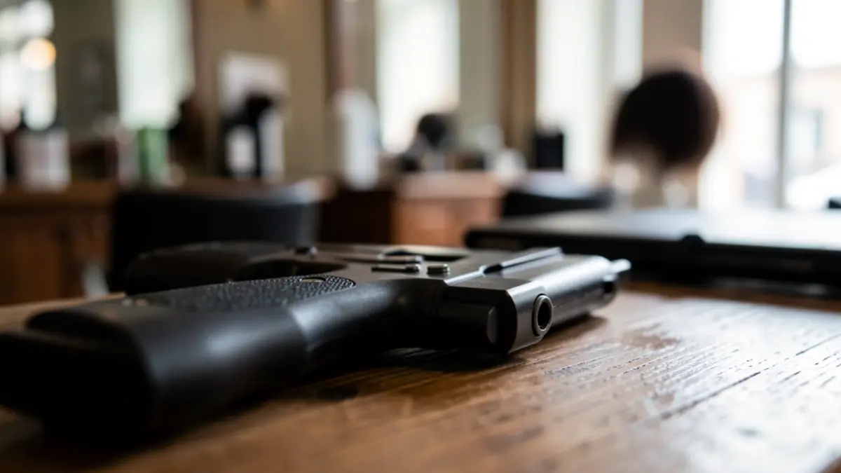 Imagen genérica de un arma simulada utilizada en un robo.