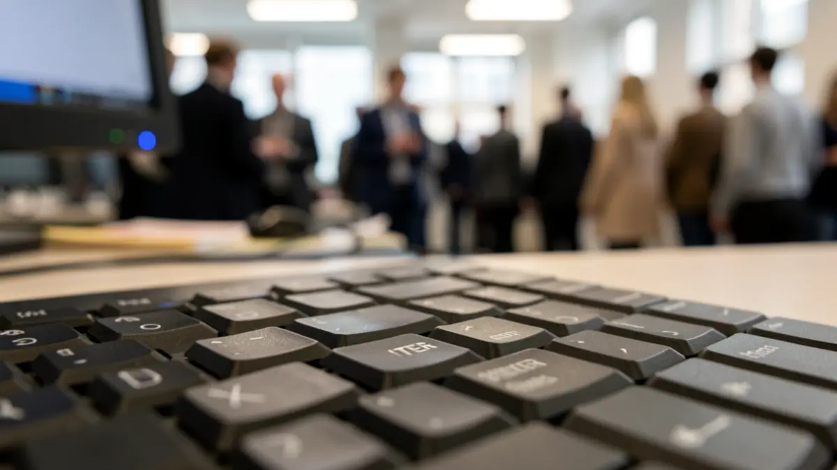 Generic image of a computer keyboard.