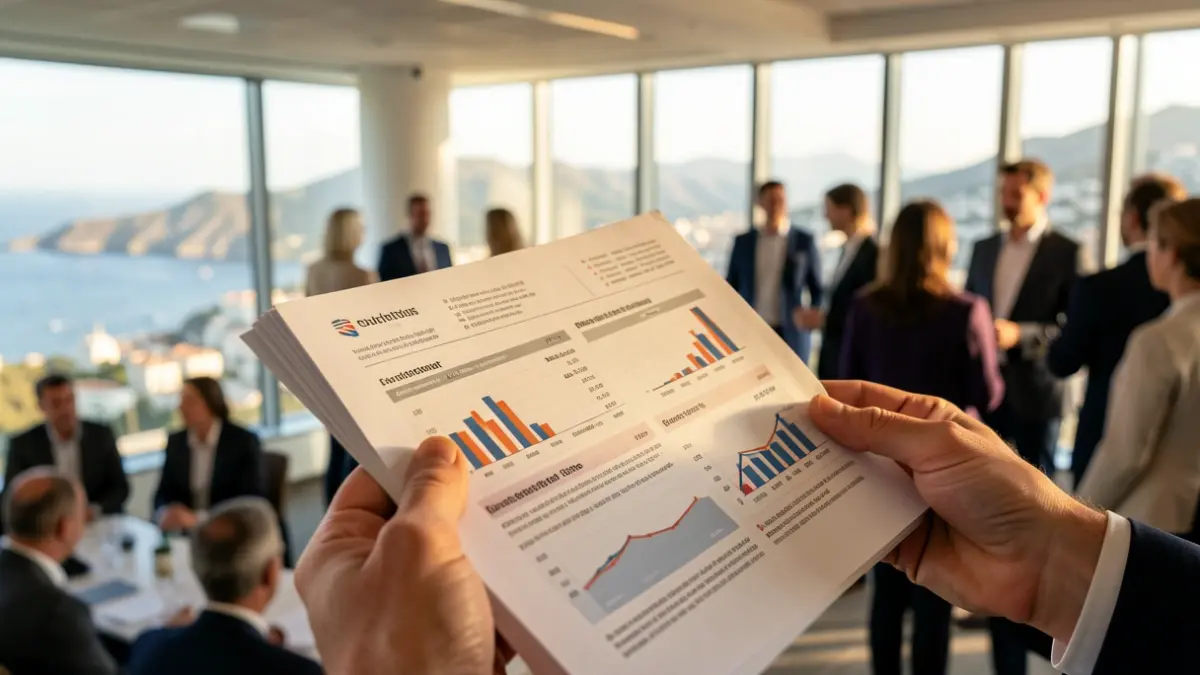 Generic image of documents with statistics and charts.