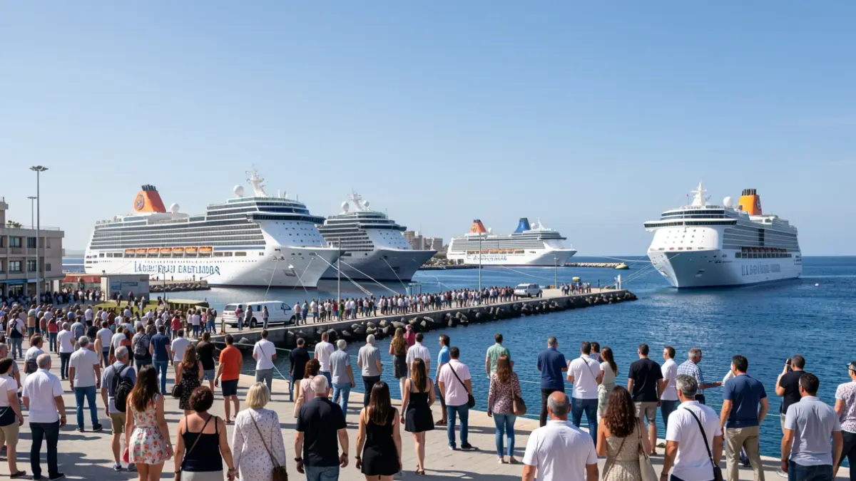 Imagen genérica de cruceros atracados en el puerto de Las Palmas de Gran Canaria.