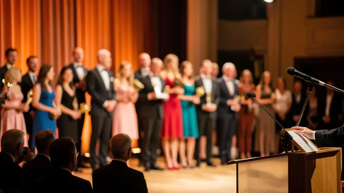 Imagen genérica de una entrega de premios.