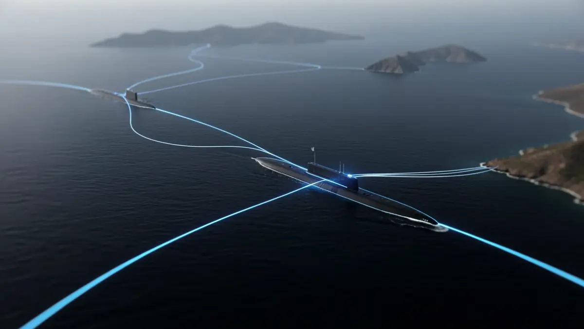 Generic image of a submarine cable connecting continents.