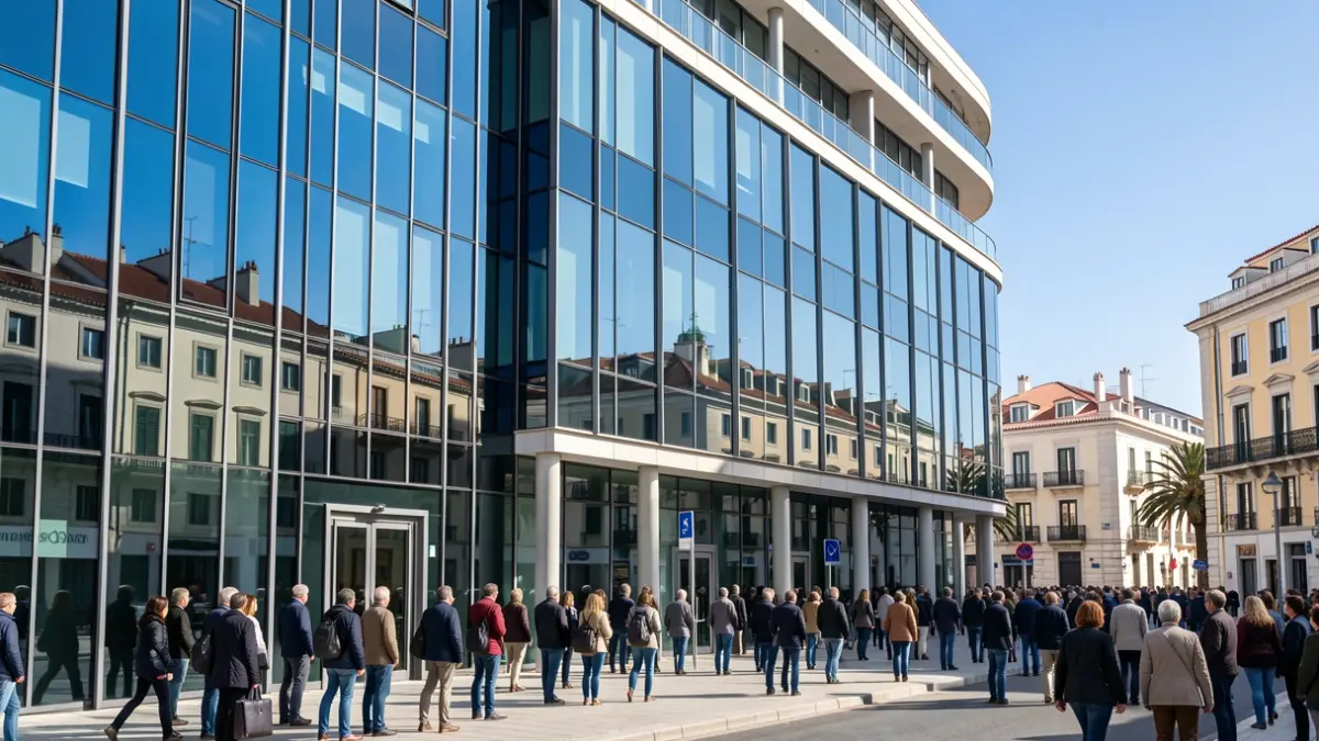 Generic image of a modern office building in the Canary Islands, representing economic development.