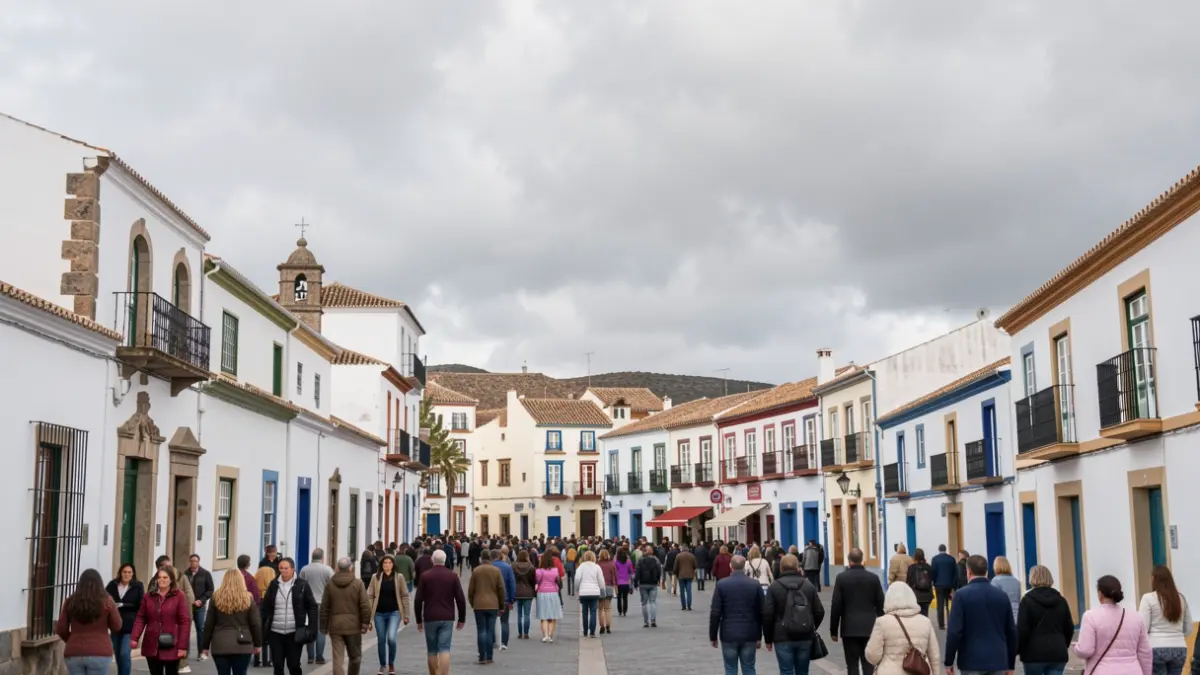 Imagen genérica de un cielo nublado sobre Santa María de Guía de Gran Canaria.