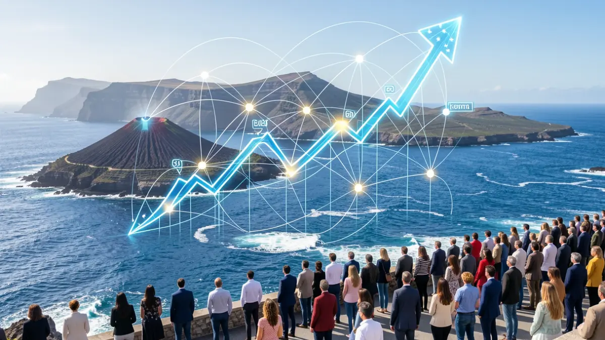 Generic image of economic growth and international business connections in the Canary Islands.