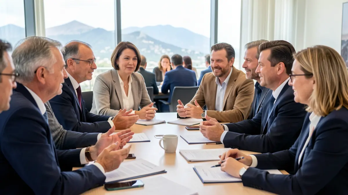 Imagen genérica de un taller de transición ecosocial con profesionales colaborando.