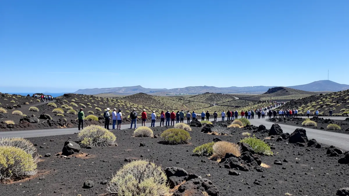 Cielo despejado y soleado sobre Valsequillo de Gran Canaria.