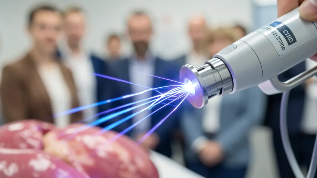 Image of a medical device for cardiac ablation.