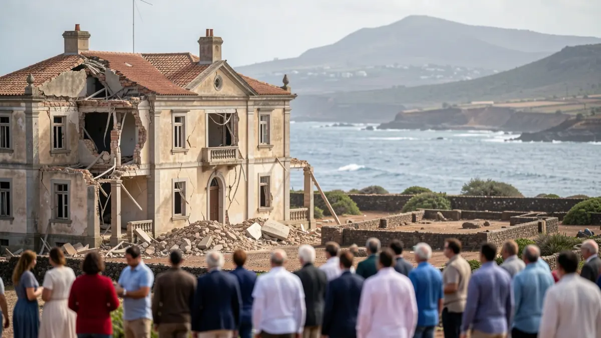 Casa histórica en Fuerteventura en disputa legal por posible demolición cerca de un yacimiento arqueológico.