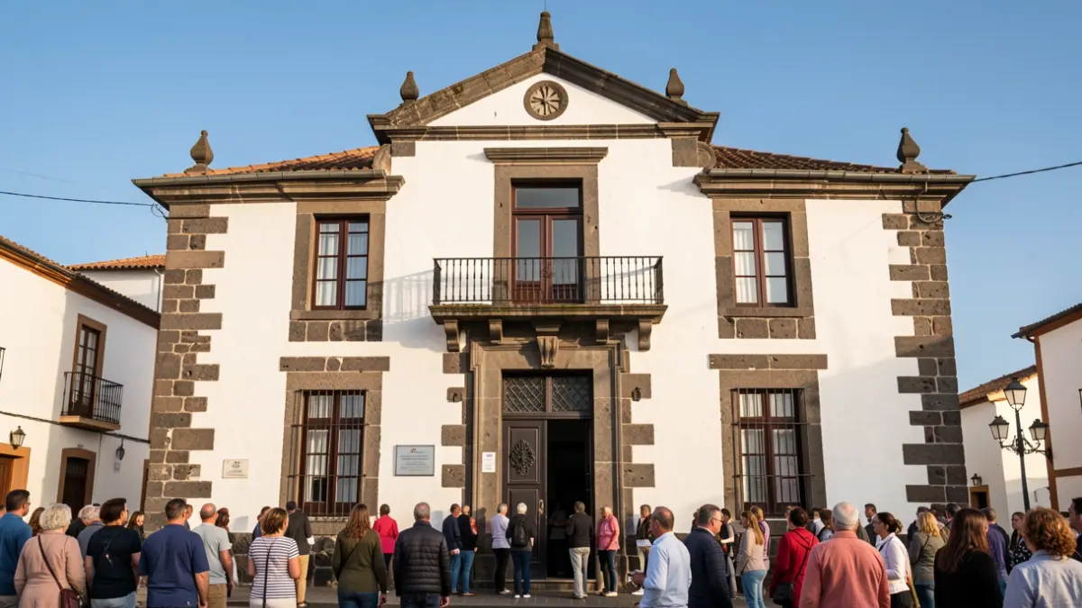 Fachada del Ayuntamiento de Arico.