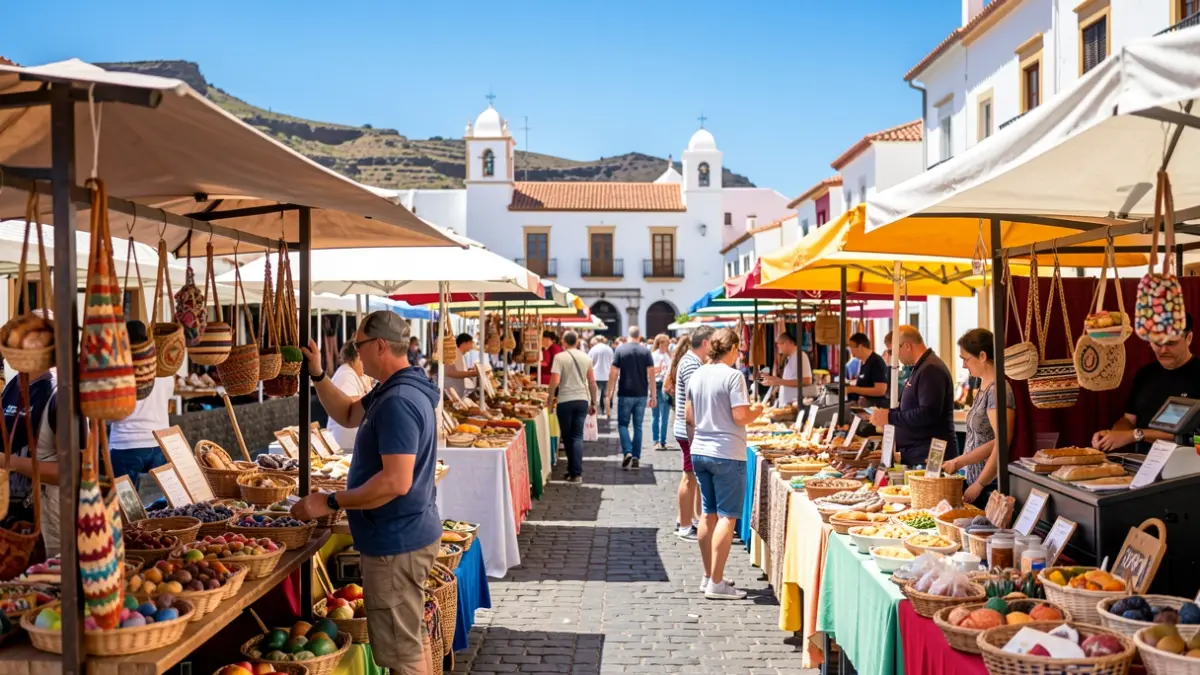 Image of Expomarket Arona 2026, a local market in Tenerife featuring trade, services, and restaurant stalls.