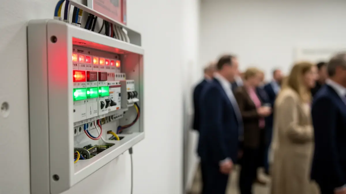 Generic image of a fire alarm panel.