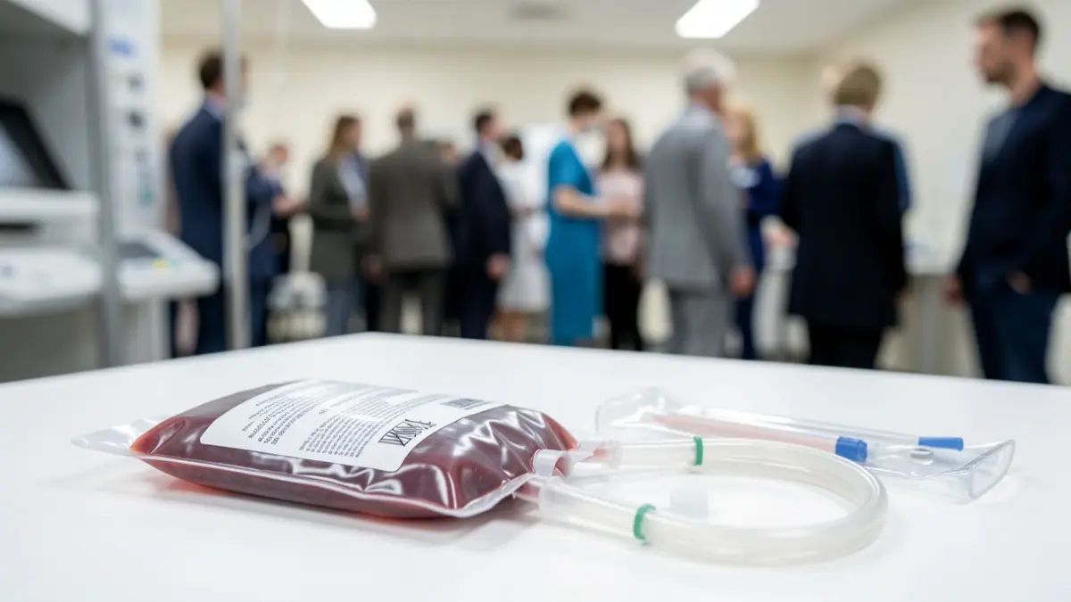 Generic image of medical equipment used in blood donation campaigns.