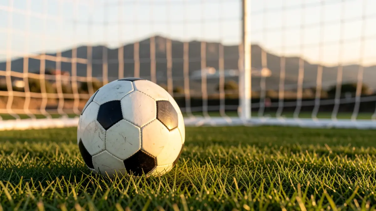 Imagen genérica de un balón de lucha canaria sobre hierba.