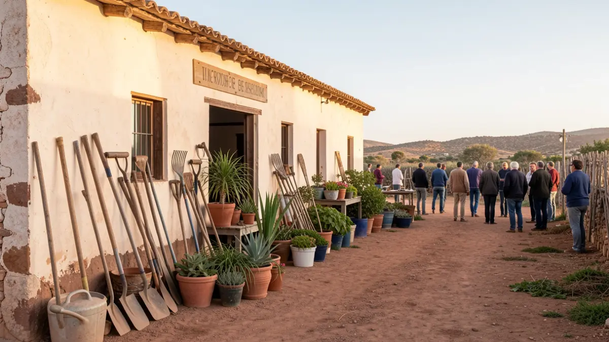Cultural center in Betancuria, Fuerteventura, with agricultural elements.