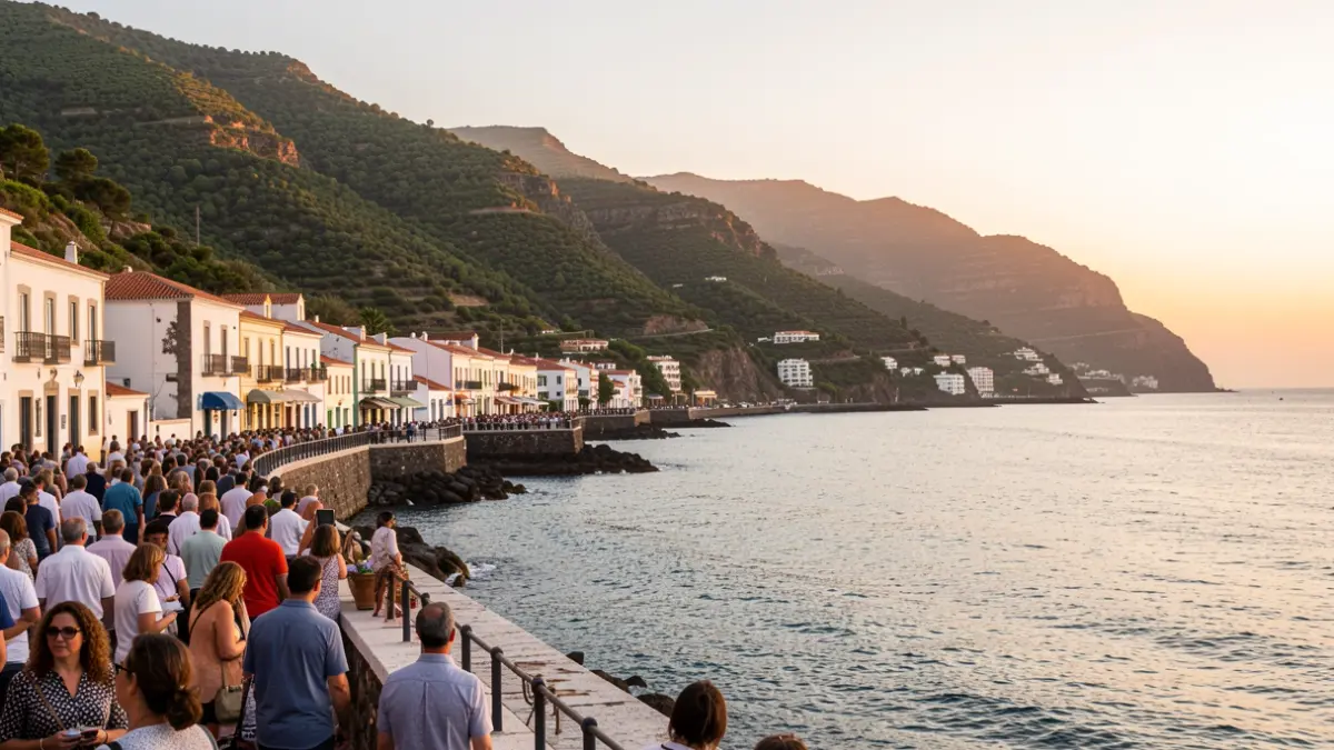 Imagen genérica de una costa canaria al atardecer.