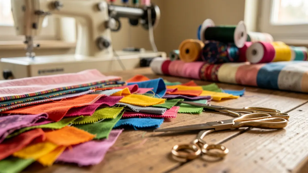 Imagen genérica de materiales de confección textil.