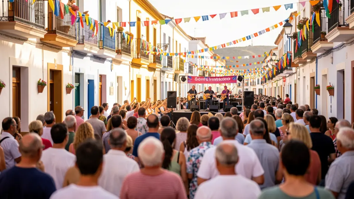 Imagen genérica de una fiesta local en Santa Brígida con música y ambiente festivo.