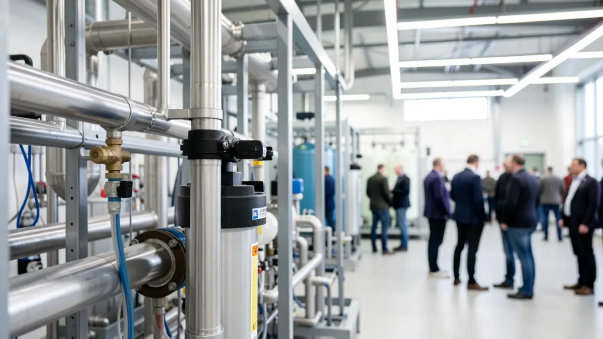 Imagen genérica de instalaciones de tratamiento de agua.