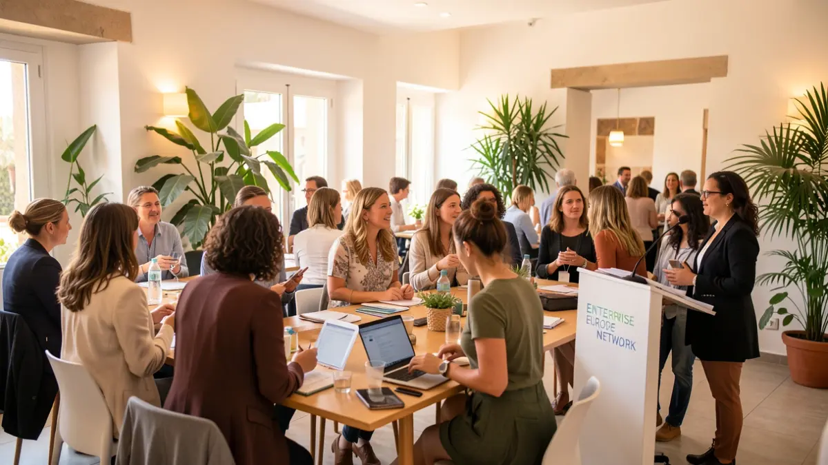 Mujeres emprendedoras en una jornada de networking en Lanzarote.