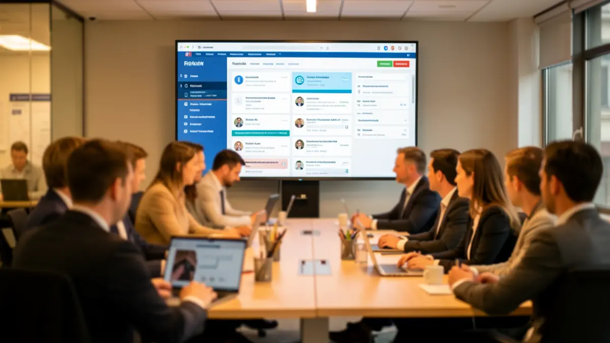 Generic image of an office with employment resources.
