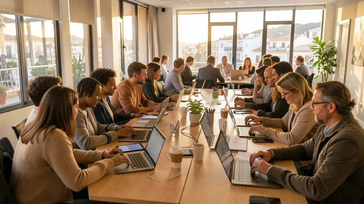 Image of people participating in a digitalization workshop in Fuerteventura.