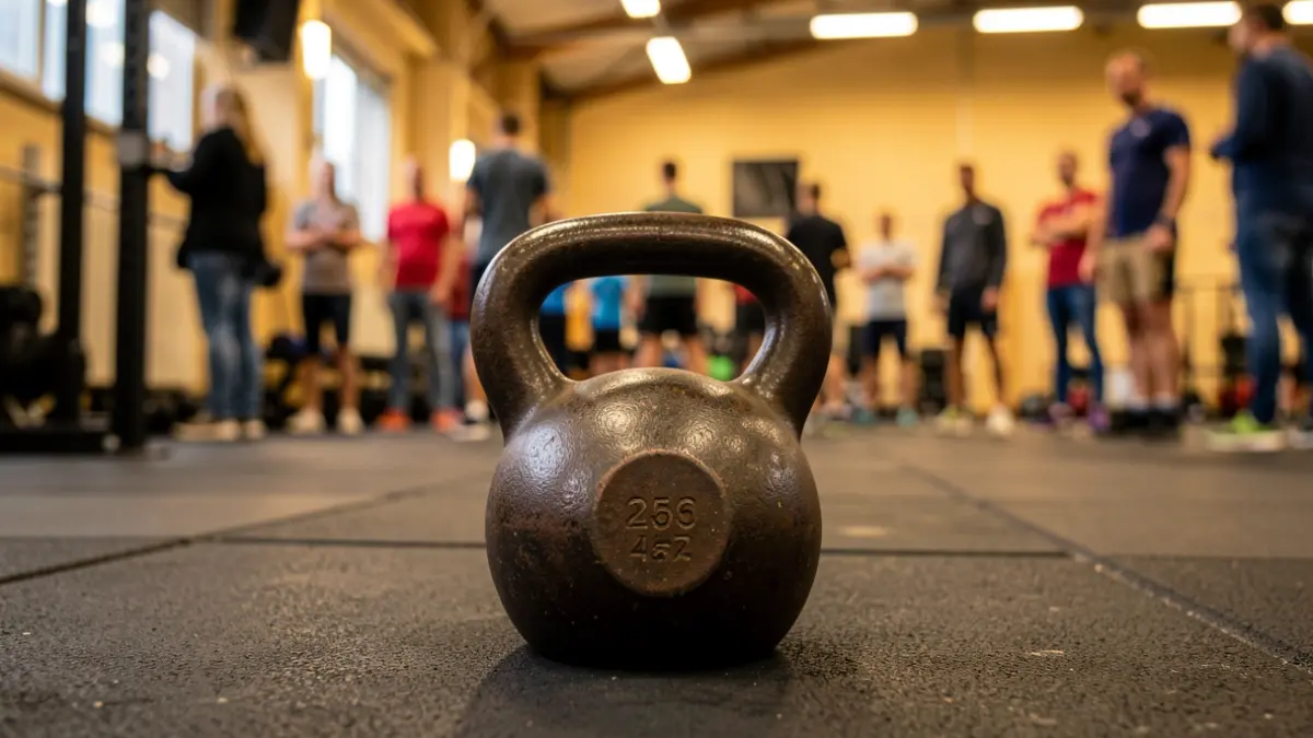 Imagen genérica de equipamiento deportivo de crosstraining en un gimnasio.