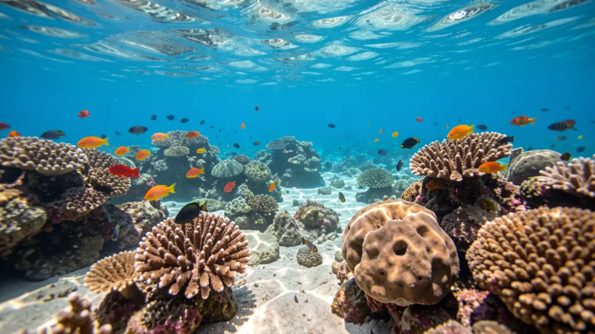 Underwater image of marine richness in the Bay of Sardina, Gáldar.