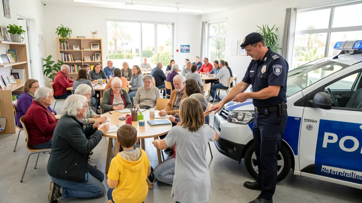 Participantes en un taller de seguridad vial en Gáldar.