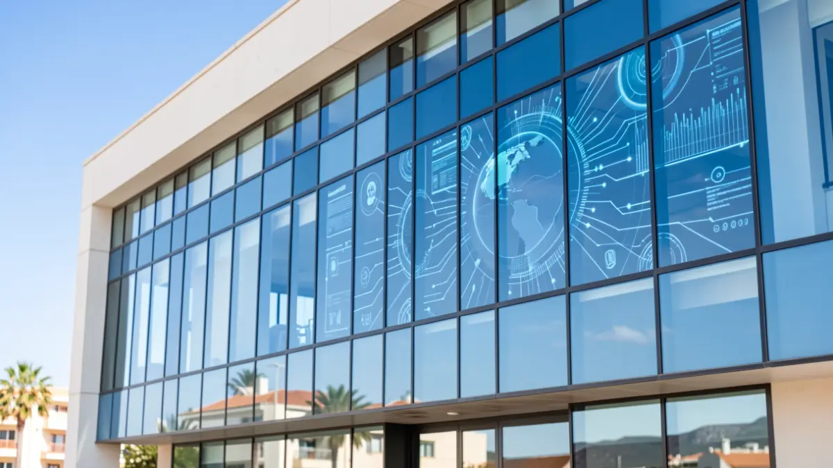 Imagen genérica de un edificio moderno de oficinas en Canarias.