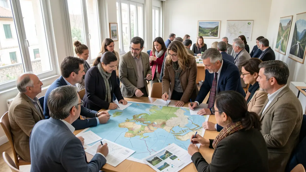 Imagen genérica de una reunión sobre reservas de la biosfera.