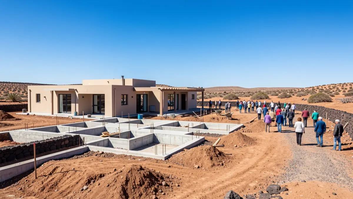 Construction of a day center for the elderly in Fuerteventura.
