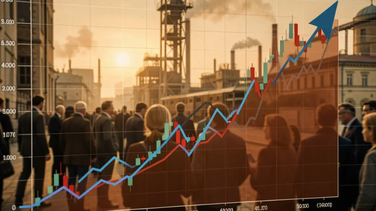 Abstract graph showing the increase in industrial prices in the Canary Islands.
