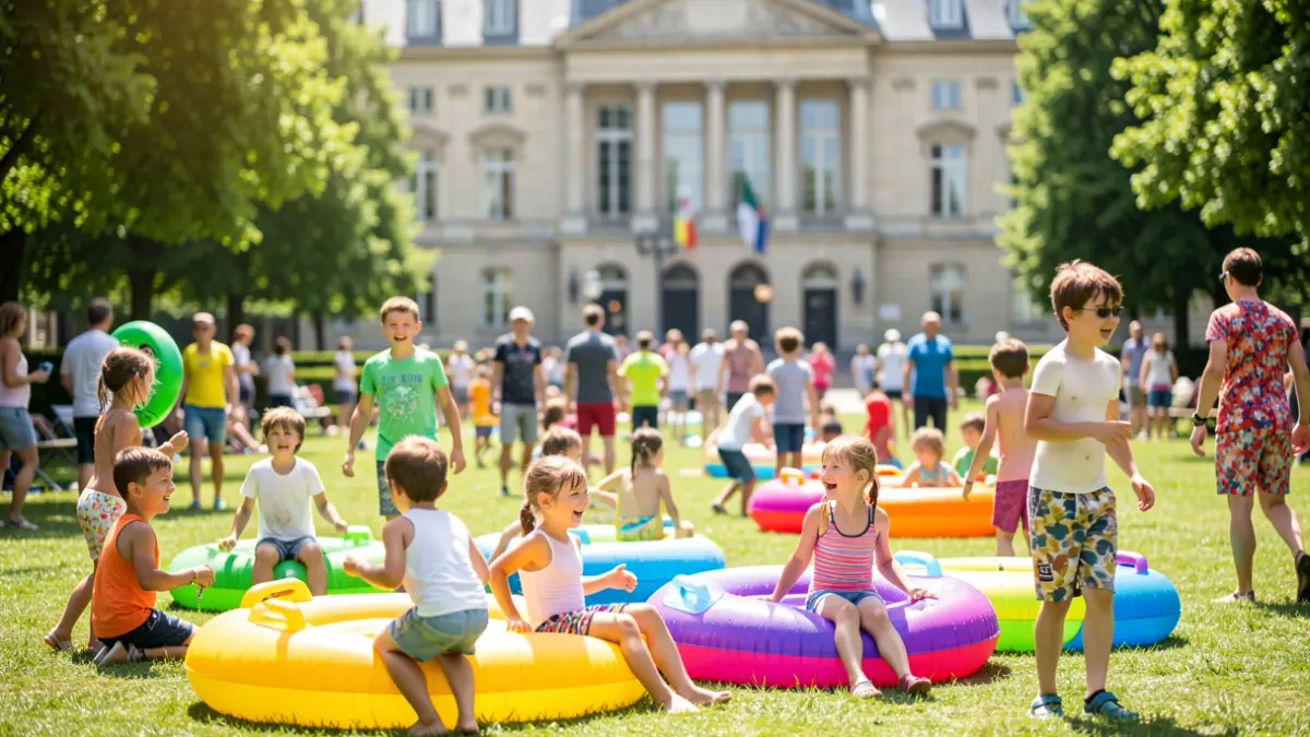 Imagen genérica de niños participando en actividades de verano al aire libre.