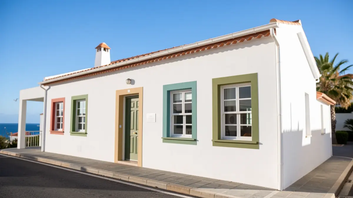 Generic image of the exterior of a renovated senior center in the Canary Islands.
