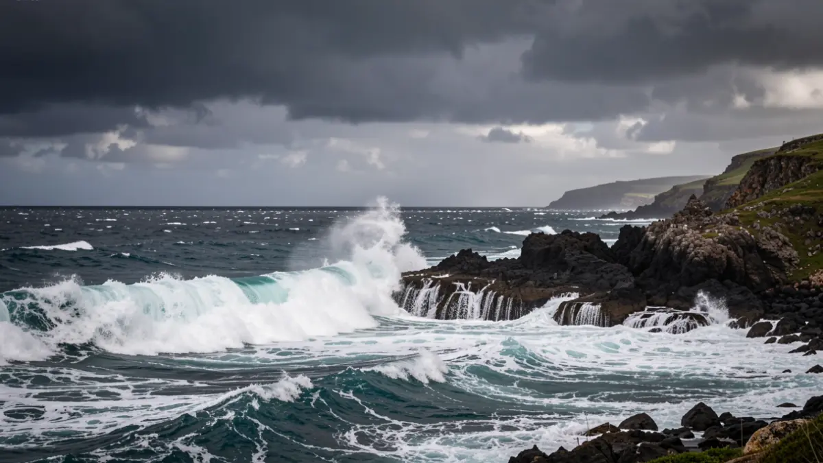 Generic image of waves breaking on the coast of the Canary Islands.