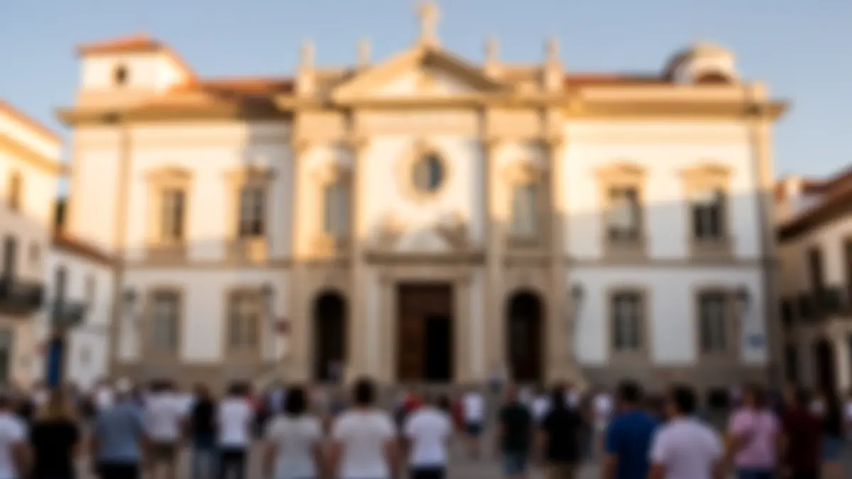 Imagen genérica del ayuntamiento de La Oliva con luz de tarde.