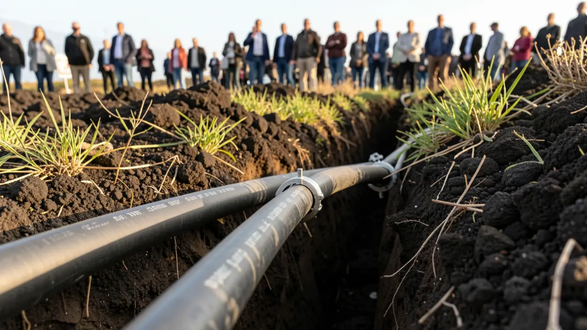 Installation of new underground medium-voltage power line in San Andrés y Sauces, La Palma.