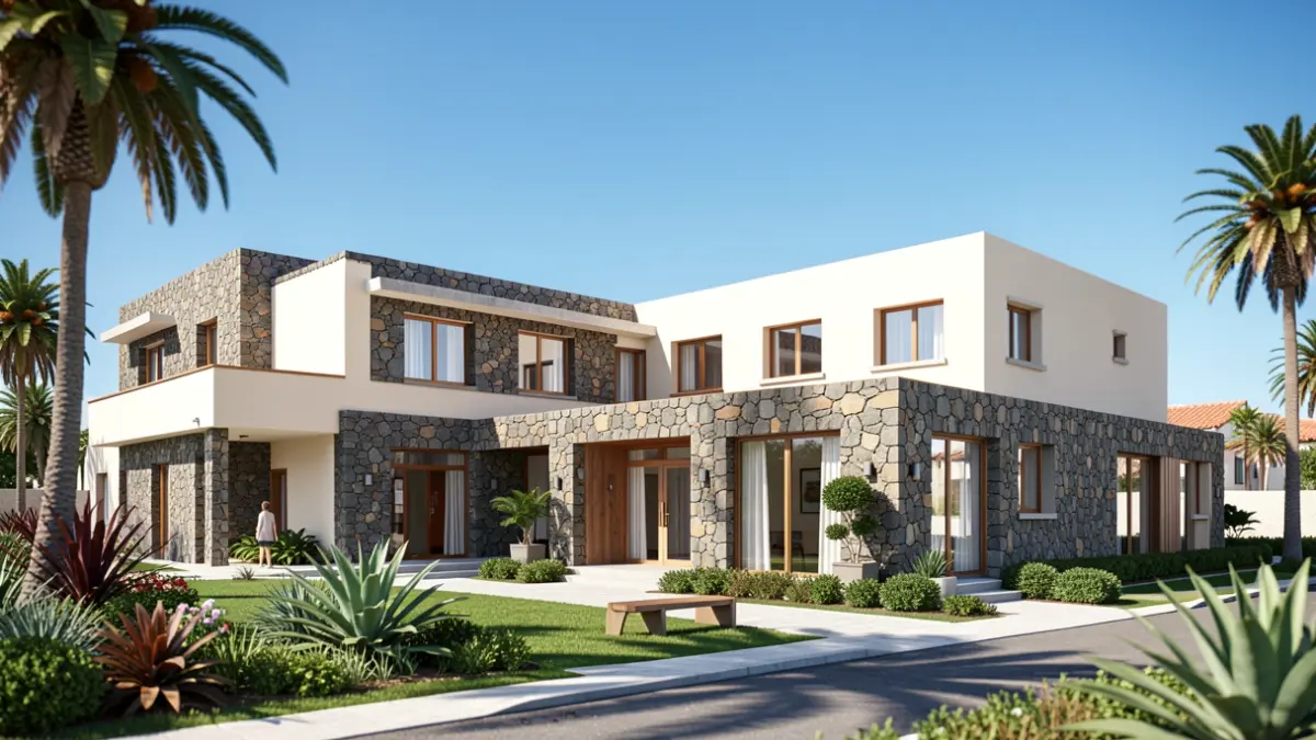 Renderizado arquitectónico de un futuro centro sociosanitario público en San Bartolomé de Tirajana.