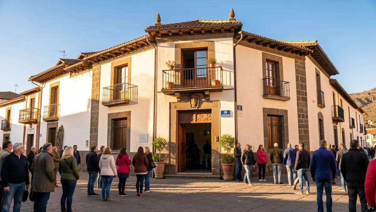 Facade of the San Bartolomé City Council, Lanzarote.