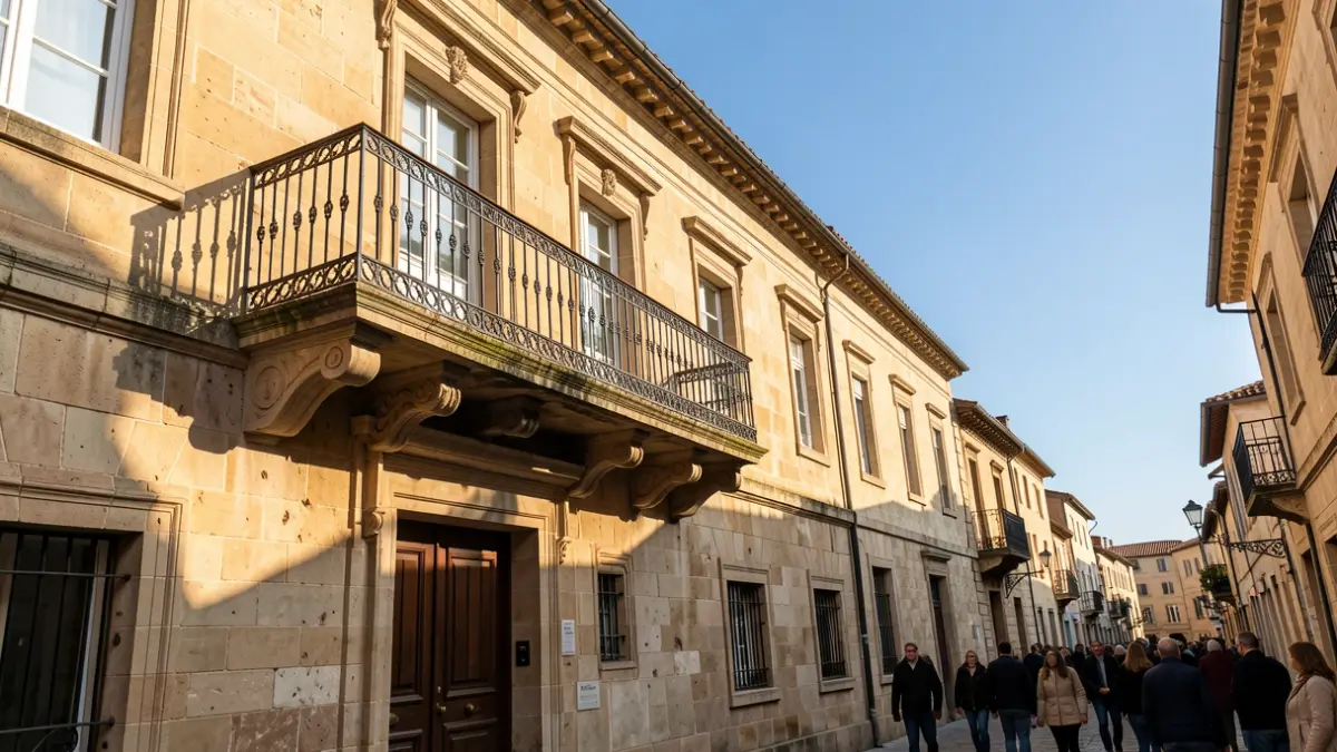 Fachada del Ayuntamiento de San Juan de la Rambla con luz de tarde.