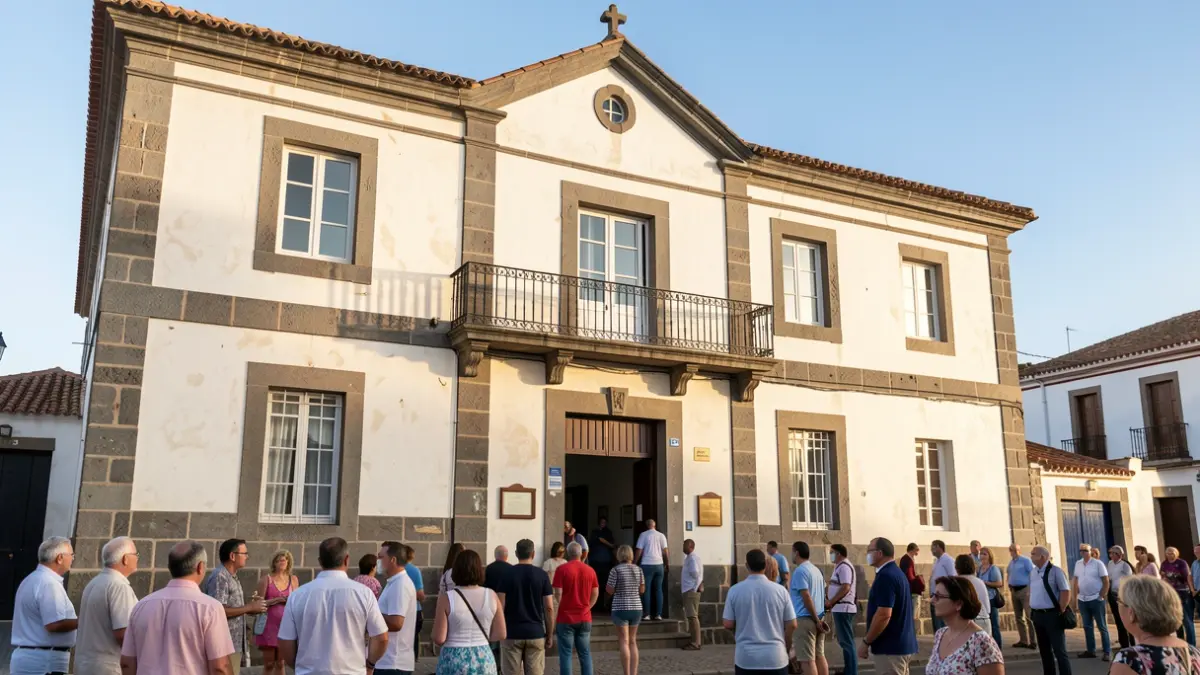Fachada del Ayuntamiento de Santa Lucía de Tirajana.