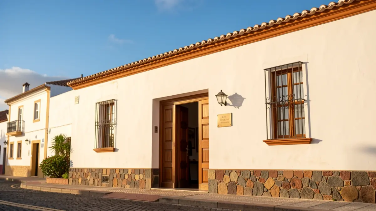 Imagen genérica del exterior de un centro social renovado en un pueblo de Canarias.