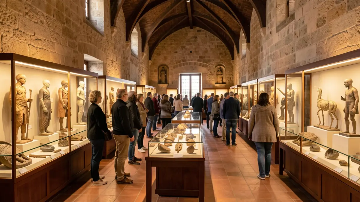 Interior of Casa Lercaro, Museum of History and Anthropology of Tenerife, with exhibitions.