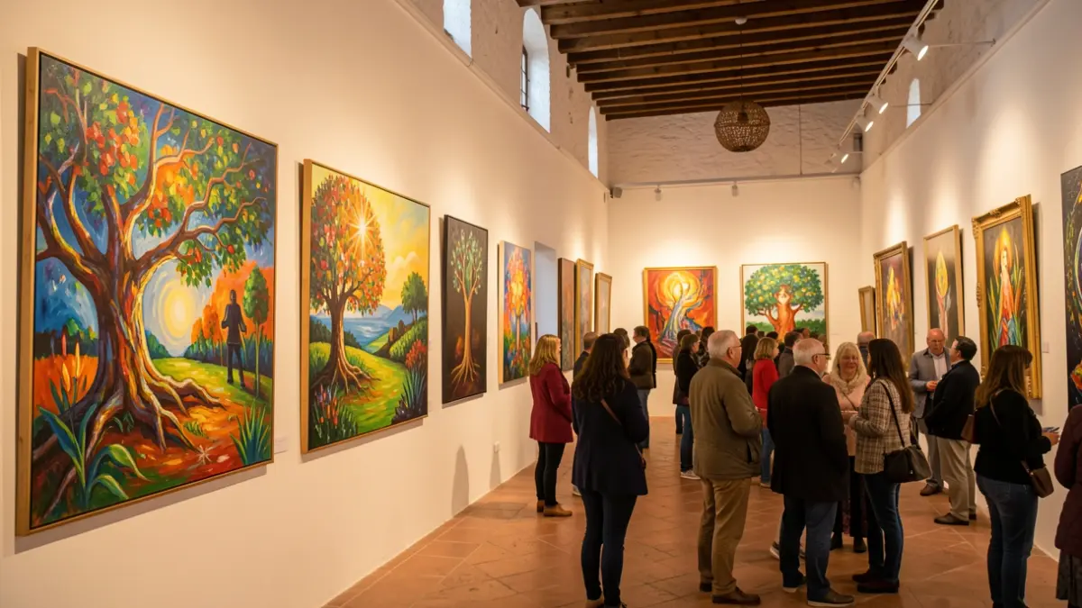 Exposición de arte 'Donde Nace la Luz' en las Casas Consistoriales de Telde.