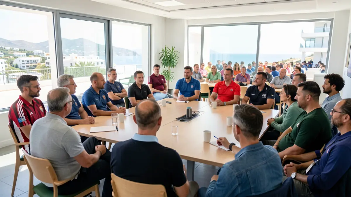 Imagen genérica de una charla sobre diversidad en el deporte.